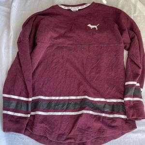 Maroon PINK brand long sleeve